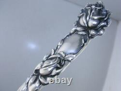Rare Sterling ALVIN pierced Jelly Server BRIDAL ROSE 1903 no mono