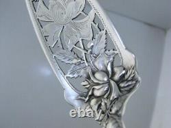 Rare Sterling ALVIN pierced Jelly Server BRIDAL ROSE 1903 no mono