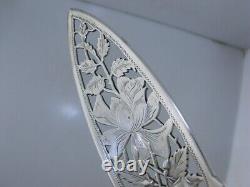 Rare Sterling ALVIN pierced Jelly Server BRIDAL ROSE 1903 no mono