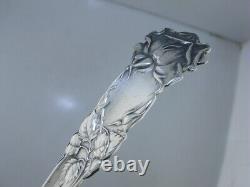 Rare Sterling ALVIN pierced Jelly Server BRIDAL ROSE 1903 no mono