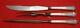 Richmond By Alvin Sterling Silver Roast Carving Set 3pc 13 1/2