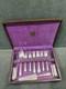 Romantique By Alvin Sterling Silver Flatware, 27 Pieces 6 Place Settings Case