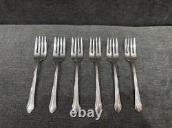 Romantique by Alvin Sterling Silver Flatware, 27 Pieces 6 Place Settings Case