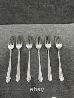 Romantique by Alvin Sterling Silver Flatware, 27 Pieces 6 Place Settings Case