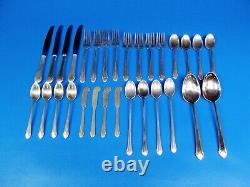 Romantique by Alvin Sterling Silver Flatware Service For 4, 30 pieces