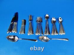 Romantique by Alvin Sterling Silver Flatware Service For 4, 30 pieces