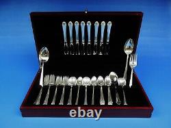 Romantique by Alvin Sterling Silver Flatware Service For 8, 57 pieces