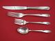 Rosecrest By Alvin Sterling Silver Dinner 4-pc Place Setting