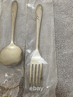 Rosecrest by Alvin Sterling Silver Regular Size Place Setting 5 Pc