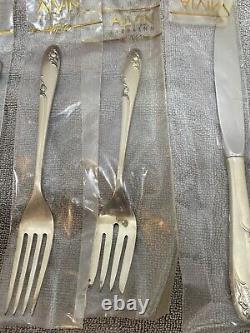 Rosecrest by Alvin Sterling Silver Regular Size Place Setting 5 Pc