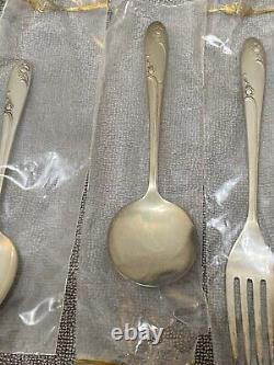 Rosecrest by Alvin Sterling Silver Regular Size Place Setting 5 Pc