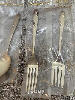 Rosecrest by Alvin Sterling Silver Regular Size Place Setting 5 Pc