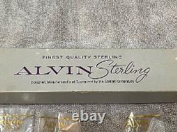 Rosecrest by Alvin Sterling Silver Regular Size Place Setting 5 Pc