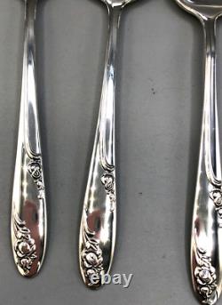 Rosecrest by Alvin Sterling Silver set of 6 Demitasse Spoons 4 3/8