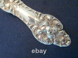 SOLID SERVING SPOON! Vintage ALVIN STERLING 925 silver ORANGE BLOSSOM lovely