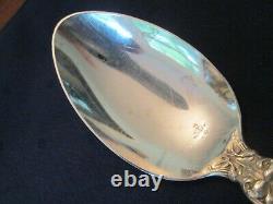 SOLID SERVING SPOON! Vintage ALVIN STERLING 925 silver ORANGE BLOSSOM lovely