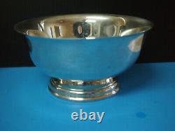 STERLING SILVER Round Vegetable BOWL ALVIN 6 inch 208 grams