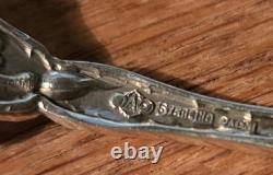 Set 12 Bridal Rose by Alvin Sterling Silver Cocktail Seafood Forks 5 1/2 NO M