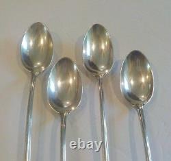 Set/4 Alvin ROMANTIQUE Sterling Silver Iced Tea Spoons