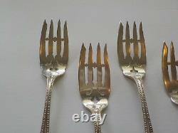 Set/6 Alvin VIRGINIA Sterling Silver Salad Forks, Monogram