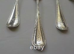 Set/6 Alvin VIRGINIA Sterling Silver Salad Forks, Monogram