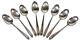 Set 8 Alvin Southern Charm Sterling Silver 4.25 Demitasse Tea Dessert Spoons