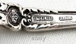 Set 8 Nuremburg by Alvin Sterling Silver Cocktail Forks 5