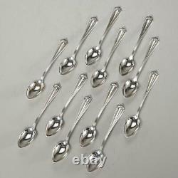 Set Of (12) Alvin Manufacturing Co. Josephine Sterling Silver Demitasse Spoons