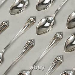 Set Of (12) Alvin Manufacturing Co. Josephine Sterling Silver Demitasse Spoons