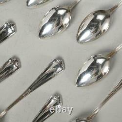 Set Of (12) Alvin Manufacturing Co. Josephine Sterling Silver Demitasse Spoons