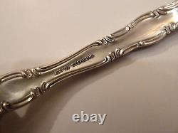 Set Of 4 ALVIN Solid Sterling French Scroll Round Soup Spoon