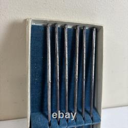 Set Of 6 Alvin Silver plate Golf Club Form Swizzle Sticks /Cocktail Mixers Boxed