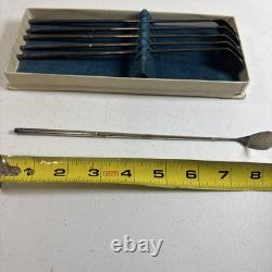 Set Of 6 Alvin Silver plate Golf Club Form Swizzle Sticks /Cocktail Mixers Boxed
