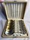 Set Of 12 Alvin Nuremberg Devil Face Sterling Silver Teaspoons Monogrammed 300g+