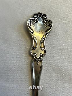 Set of 12 Alvin Nuremberg Devil Face Sterling Silver Teaspoons Monogrammed 300g+