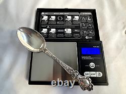 Set of 12 Alvin Nuremberg Devil Face Sterling Silver Teaspoons Monogrammed 300g+