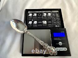 Set of 12 Alvin Nuremberg Devil Face Sterling Silver Teaspoons Monogrammed 300g+