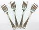 Set Of 4 Forks By Alvin Sterling Silver (unknown Pattern)