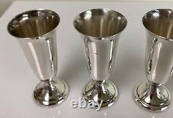 Set of 5 Alvin Sterling Silver S247 Cordials Shot Glasses No Monos