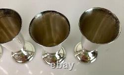 Set of 5 Alvin Sterling Silver S247 Cordials Shot Glasses No Monos