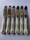 Set Of 6 Alvin Prince Edward Sterling Silver Hh Butter Knives No Mono