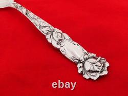 Set of 6 Alvin Sterling Silver Bridal Rose Large Teaspoons KN-1