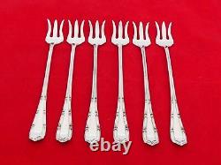 Set of 6 Alvin Sterling Silver Francis I Seafood Forks VE-12