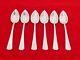 Set Of 6 Alvin Sterling Silver New Chippendale Grapefruit Spoons Oe-5