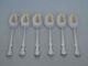 Set Of 6 Alvin Sterling Silver Pirouette Large Oval Dessert Spoons Tu-14