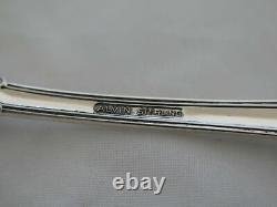 Set of 6 Alvin Sterling Silver Pirouette Large Oval Dessert Spoons TU-14