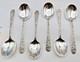 Set Of 6 Sterling Alvin Bridal Boquet Large Gumbo Soup Spoons 6 7/8 Mint
