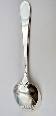 Set of 6 Sterling Alvin Bridal Boquet Large Gumbo Soup Spoons 6 7/8 MINT