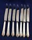 Set Of 7 Alvin Sterling Silver Chased Romantique French Hollow Knives 8 7/8