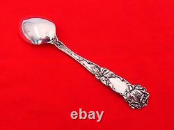 Set of 8 Antique Alvin Sterling Silver Bridal Rose Large Heavy Teaspoons XW-4